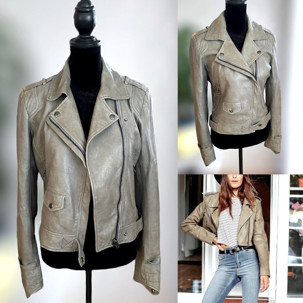 Truth and Pride Leather Biker Moto Jacket Size XS